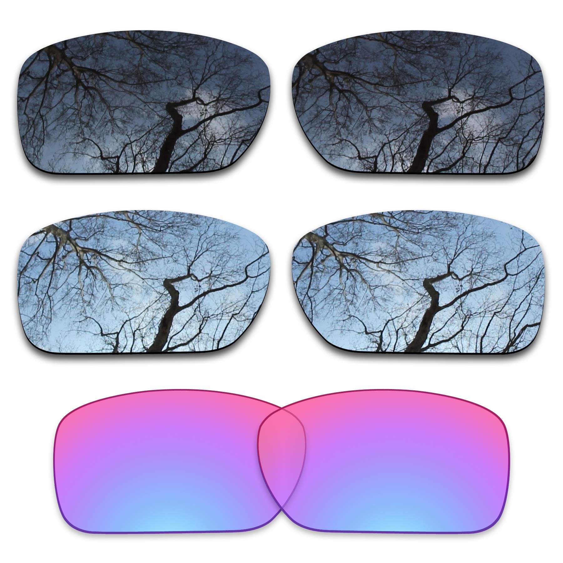 3 Pair Polarized Replacement Lenses for Oakley Turbine OO9263 Pack-BSG9