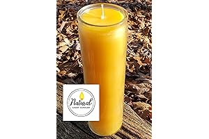 100% Pure Beeswax Vigil Candle Burning 100 Hours