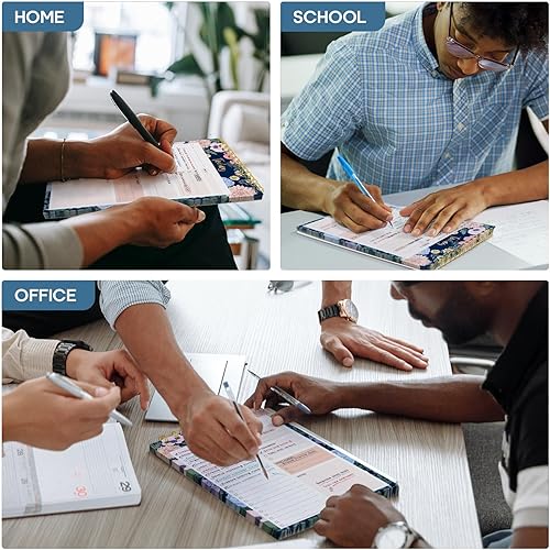 Miniatura 90 de Taja Bloc de notas de lista de tareas pendientes para el trabajo con 52 hojas, 9.8 x 6.5 pulgadas, planificador diario sin fecha, perfecto