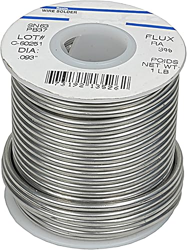 DB Electrical Soldadura 900-20017, 60/40; 60% estaño 40% plomo; 0.093 diámetro de alambre; carrete de 1 libra compatible con/reemplazo para universal