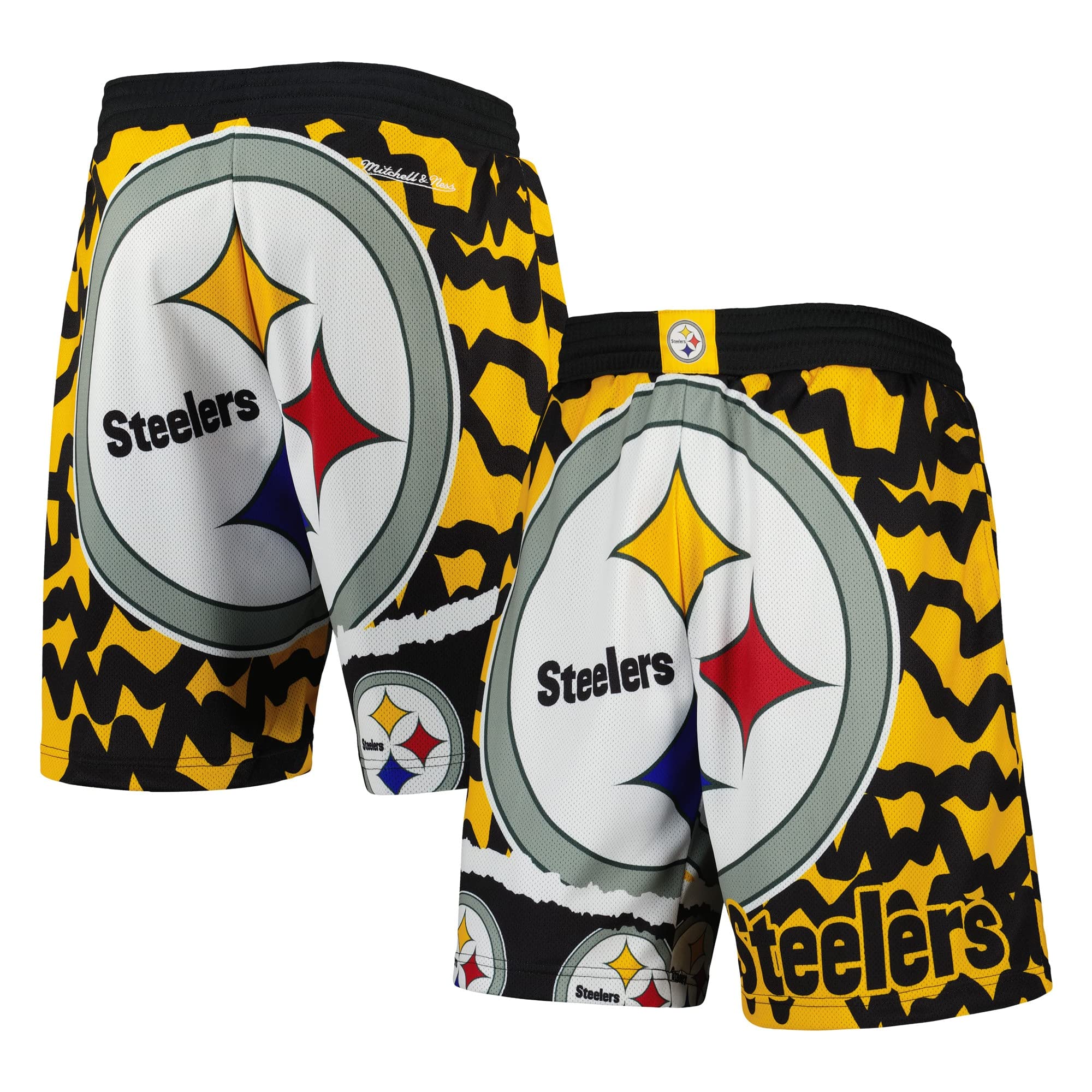 Mitchell & Ness M&N Pittsburgh Steelers JUMBOTRON Basketball Shorts