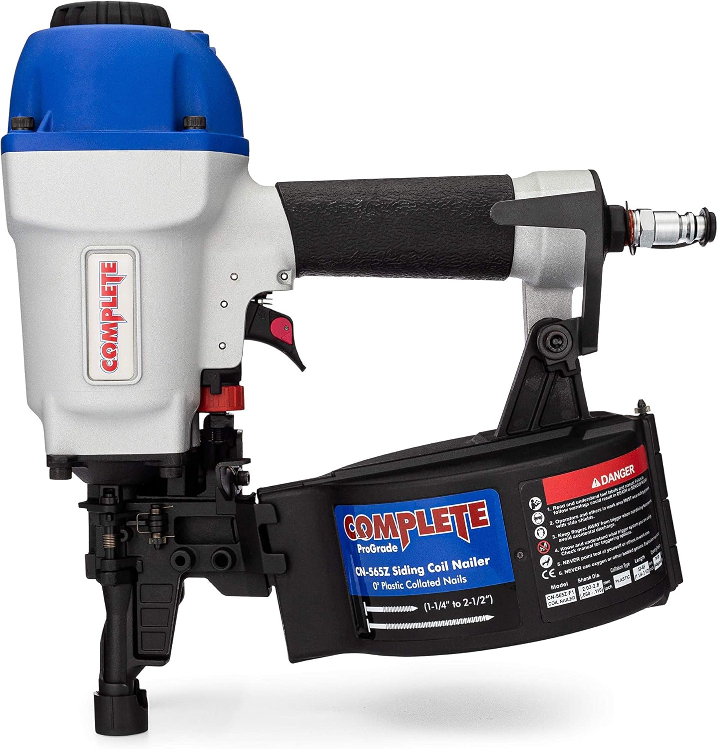 Rеvіеw Dіѕсоunt Complete CN565Z ProGrade 0° Siding Coil Nailer, 1-1/4 - 2-1/2 for Duo-Fast type Zero Degree Plastic Collated Coil Nails SIM DF225C