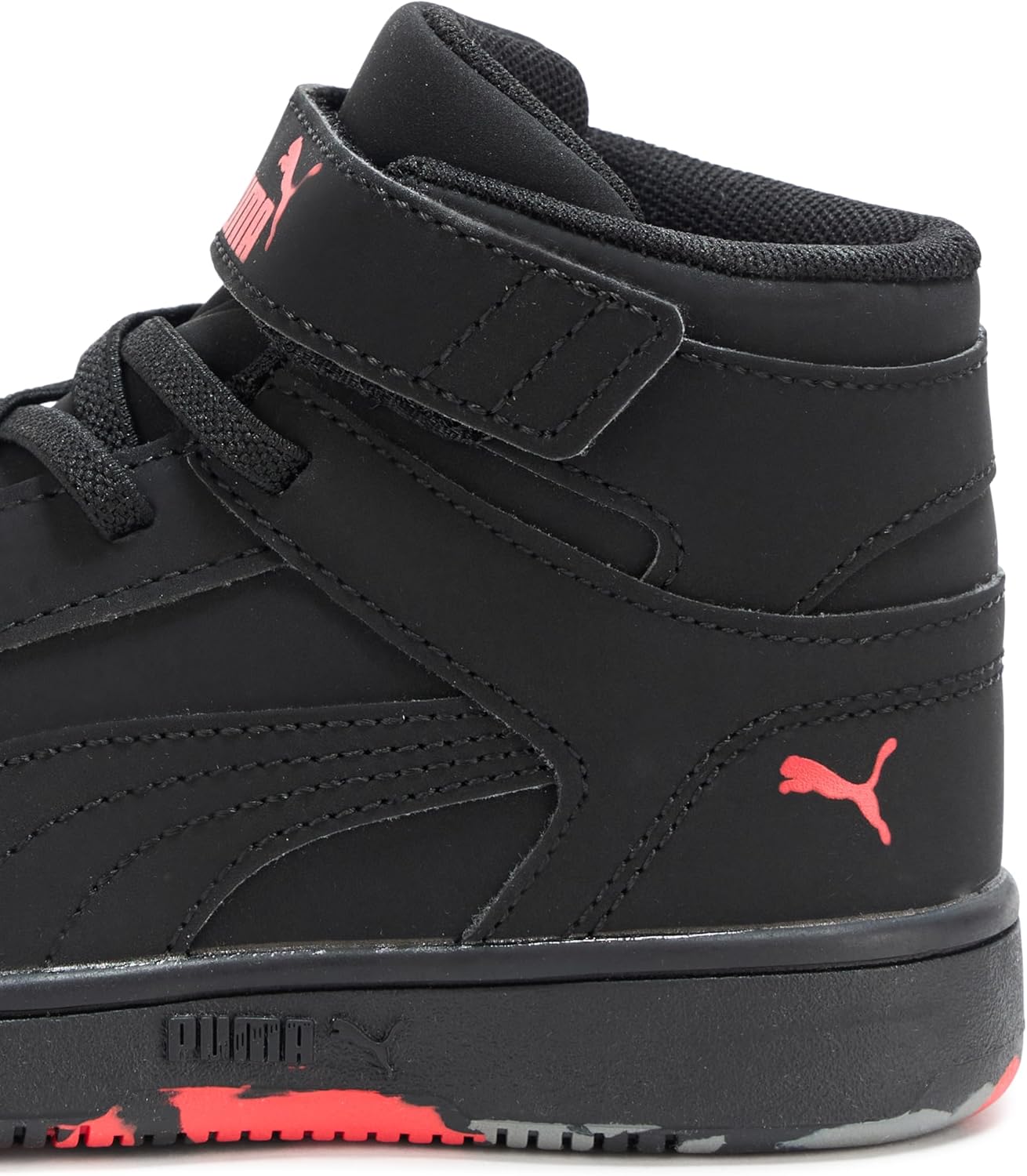 Puma Unisex-Child Rebound Layup Mid Hook and Loop Shoes - Image 4