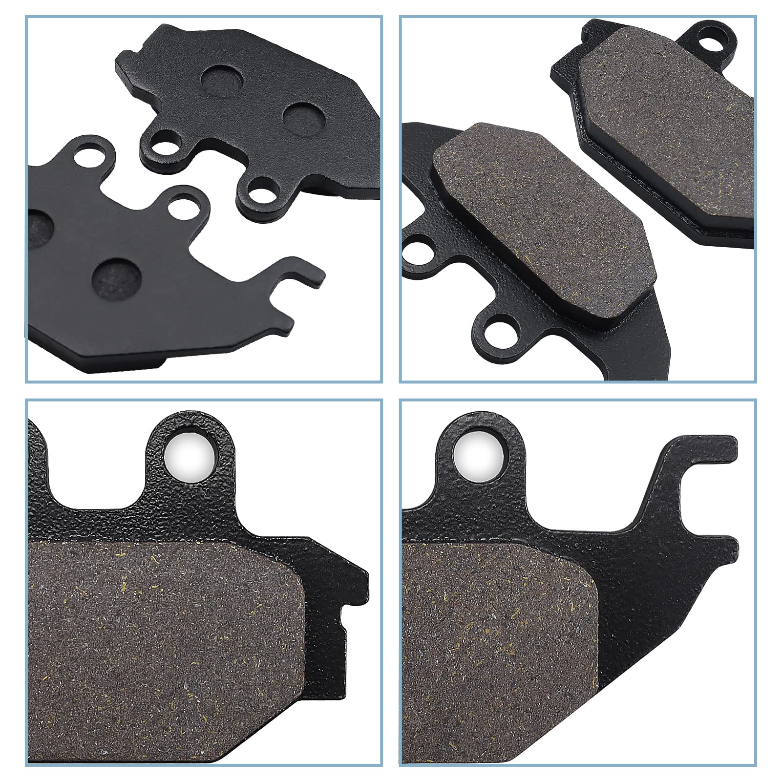 Pastiglie Freno Posteriori Cyleto Per Yamaha YZF-R125 E MT125 - Semi-Metalliche, Anti-Rumore - Foto 2