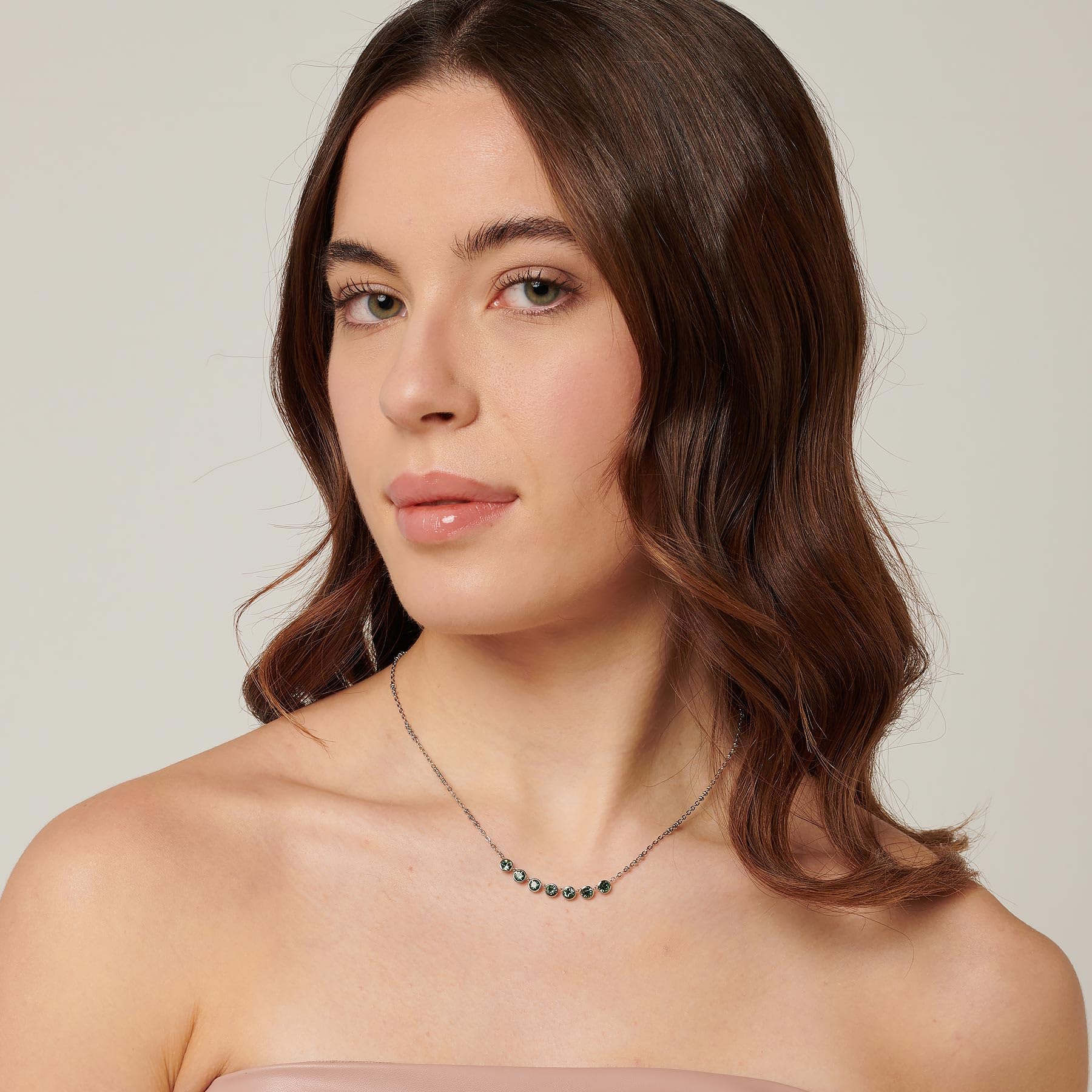Brosway Collana Donna, Collana in Acciaio e Cristalli | Collezione Symphonia - BYM160