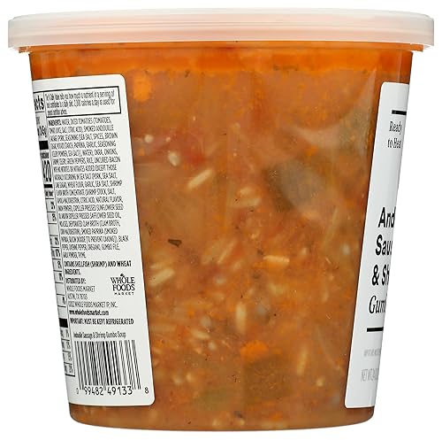 Miniatura 4 de COCINAS DE ALIMENTOS ENTEROS Sopa de gumbo de camarones y salchicha Andouille, 24 OZ
