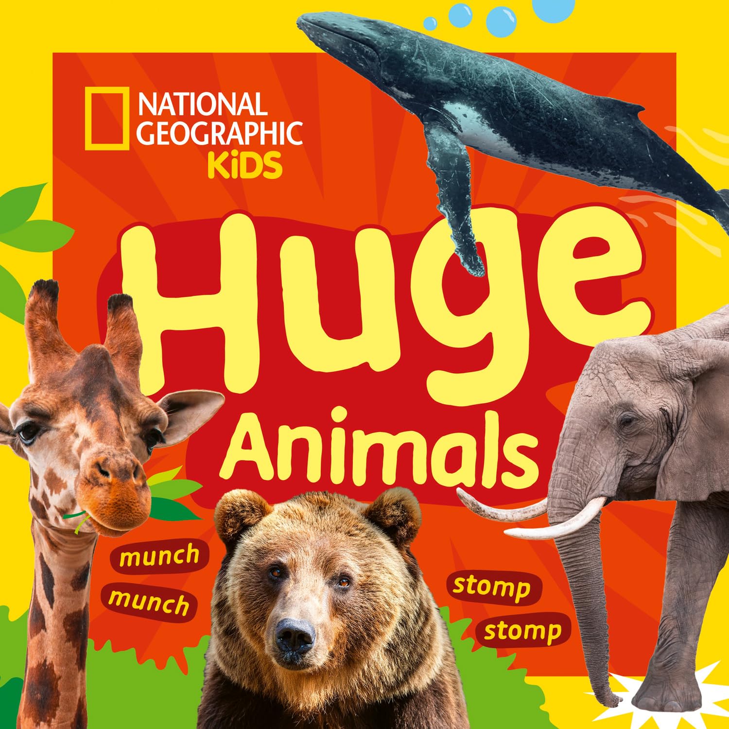 Huge Animals: A fun first board book for toddlers to learn about animals (National Geographic Kids)