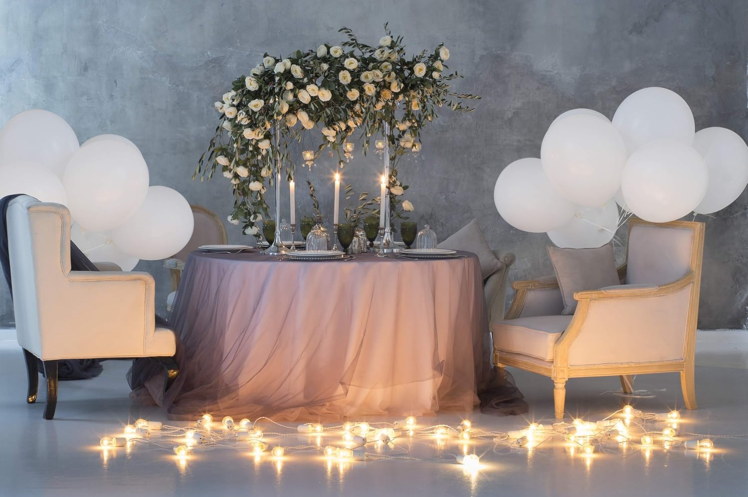 Buy Treasures Gifted Solid White Balloons Matte White Balloons for