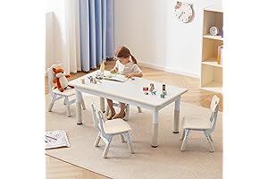 Children Table and Chair Set, Ages 2-5