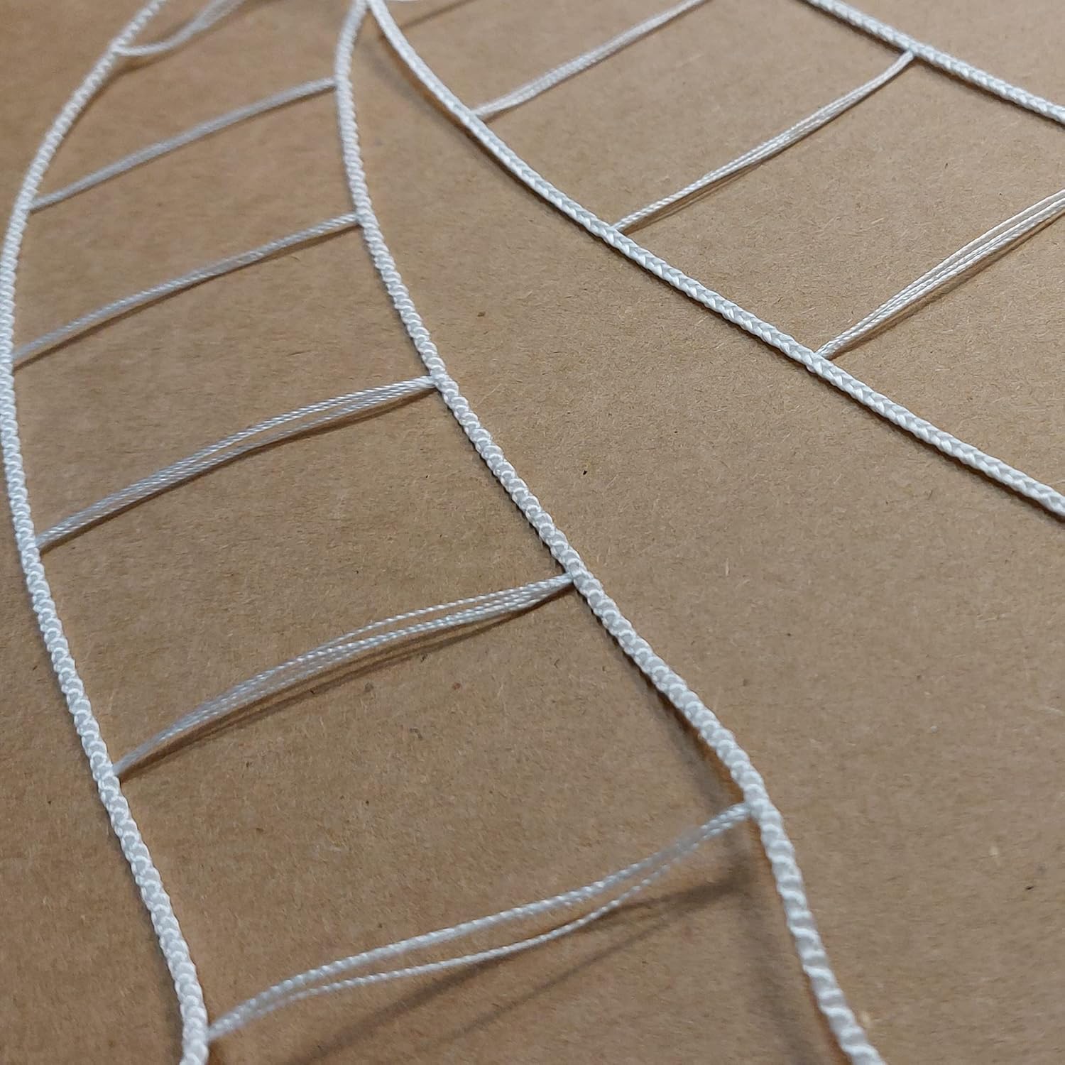 White String Ladder Tape for 2" (53mm) Wide Slats Horizontal Wood, Faux Wood & Venetian Blinds | with 1 3/4" (44mm) Spacing Between Slats (100 feet)