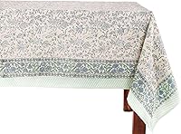 Vista 10 de ATOSII Amalfi - Mantel rectangular de otoño 100% algodón, bohemio, estampado a mano, para cocina, mesa de comedor, lino, decoración de otoño
