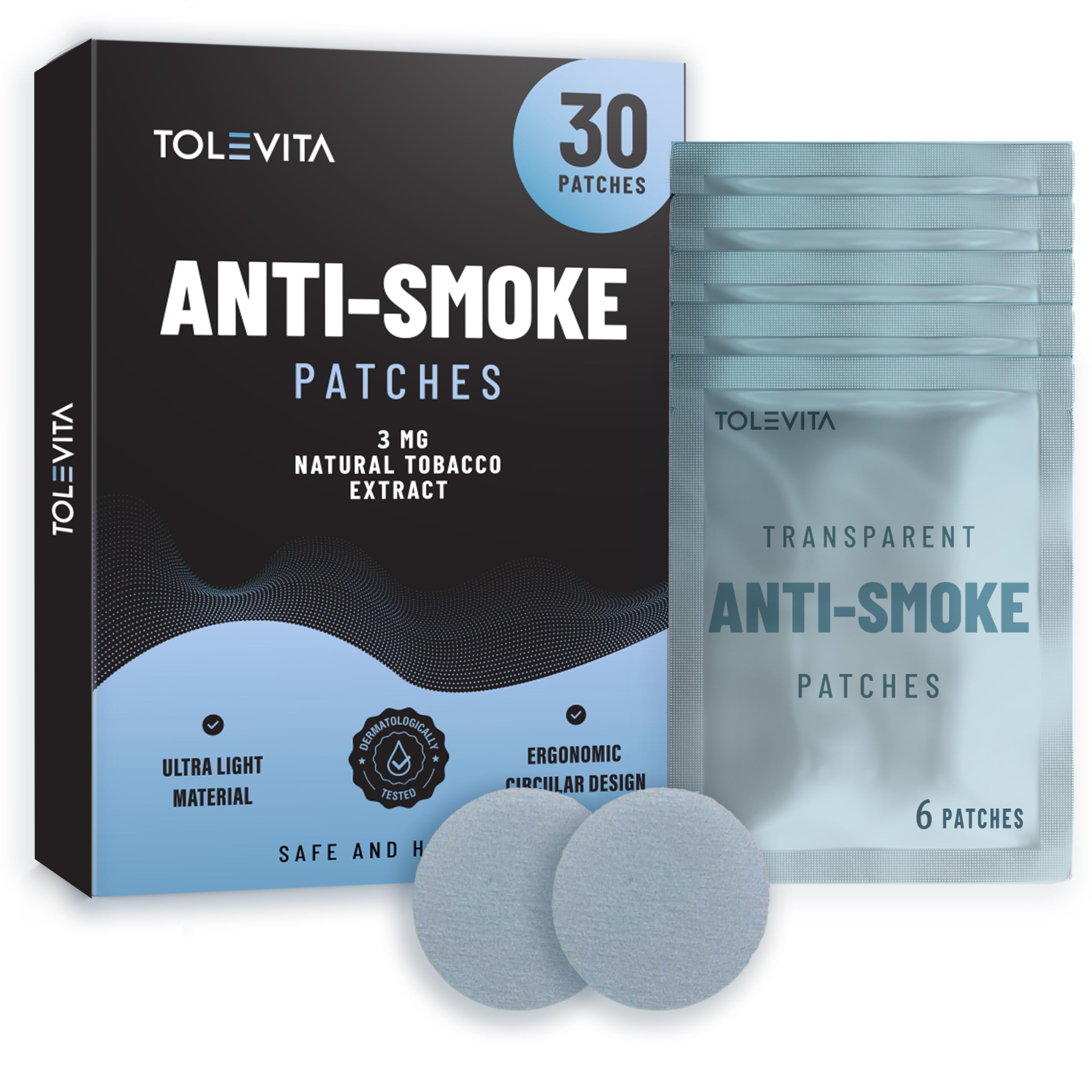 Amazon.com: TOLEVITA Anti-Smoke Herbal Patches – Circle Shape 3mg (Blue),  Quit Smoking Patches to Help Reduce Cravings | Herbal Stop Smoking Aid for  a Healthier Lifestyle