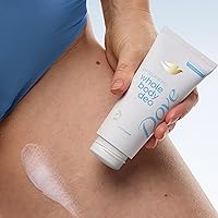 Vista 5 de Dove Desodorante para todo el cuerpo sin aluminio, crema de equilibrio de pH desodorante sin perfume para control de olores de 72 horas, 2.5 onzas