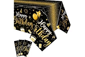 Tudomro Happy Birthday Table Cover for Memorable Celebrations