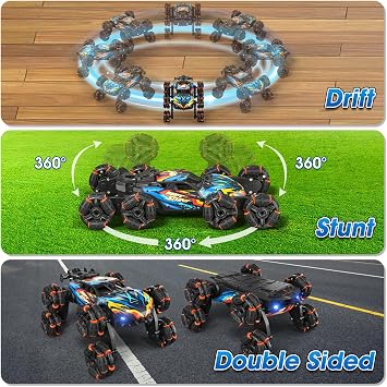 Remote Control Cars for Boys Age 3+, 8WD Hand Gesture Sensing RC Stunt Cars