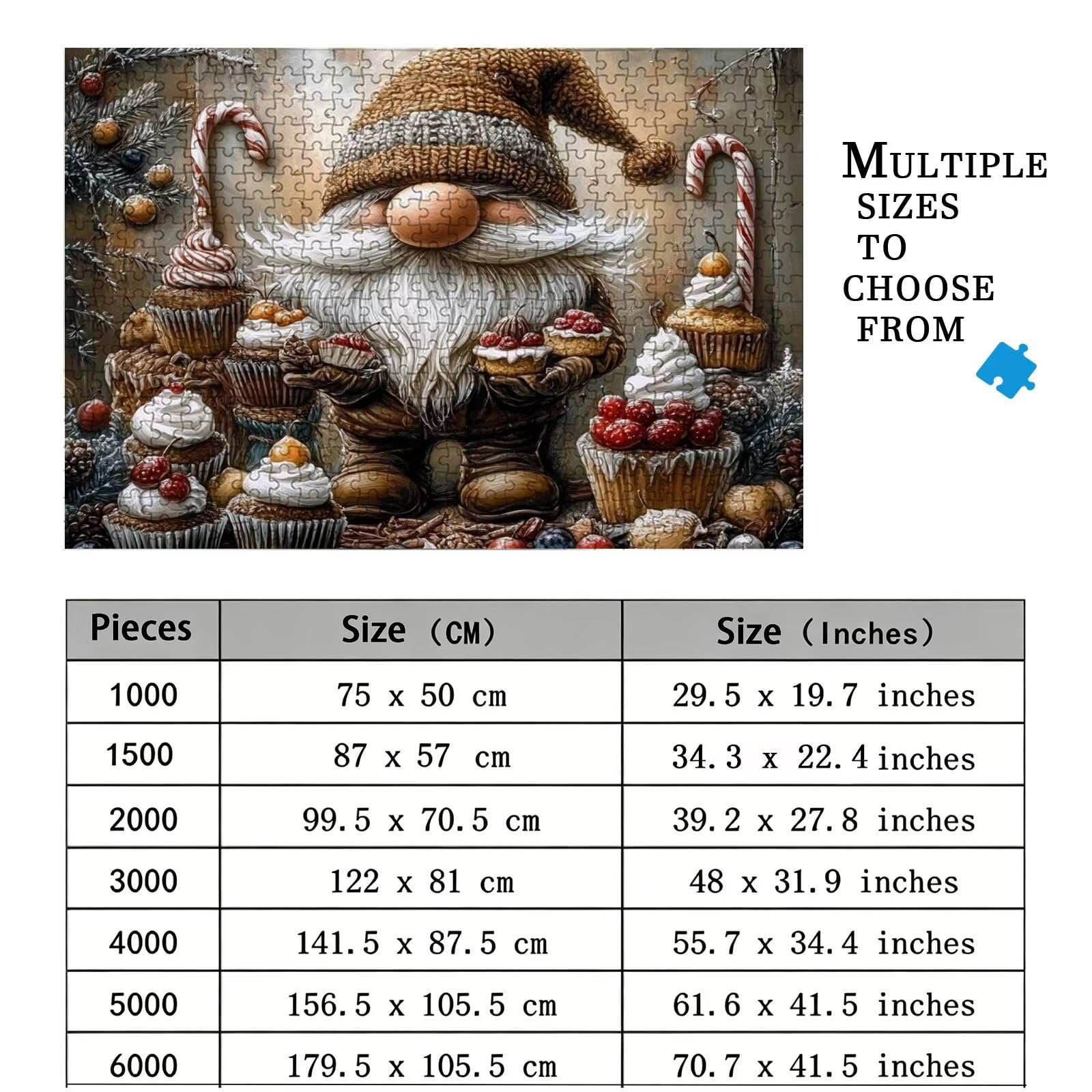 Puzzle 5000 elementów dla seniorów puzzle dla dorosłych duże 156,5 x 105,5 cm, ciasto puzzle gra edukacyjna wyzwanie, 5000 elementów klasyczne układanki na prezent dla kobiet i mężczyzn, dekoracja