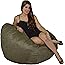 Cozy Sack Bean Bag Chair: Large 4 Foot Cozy Foam Filled Bean Bag – Large Bean Bag Chair, Protective Liner, Plush Micro Fiber 