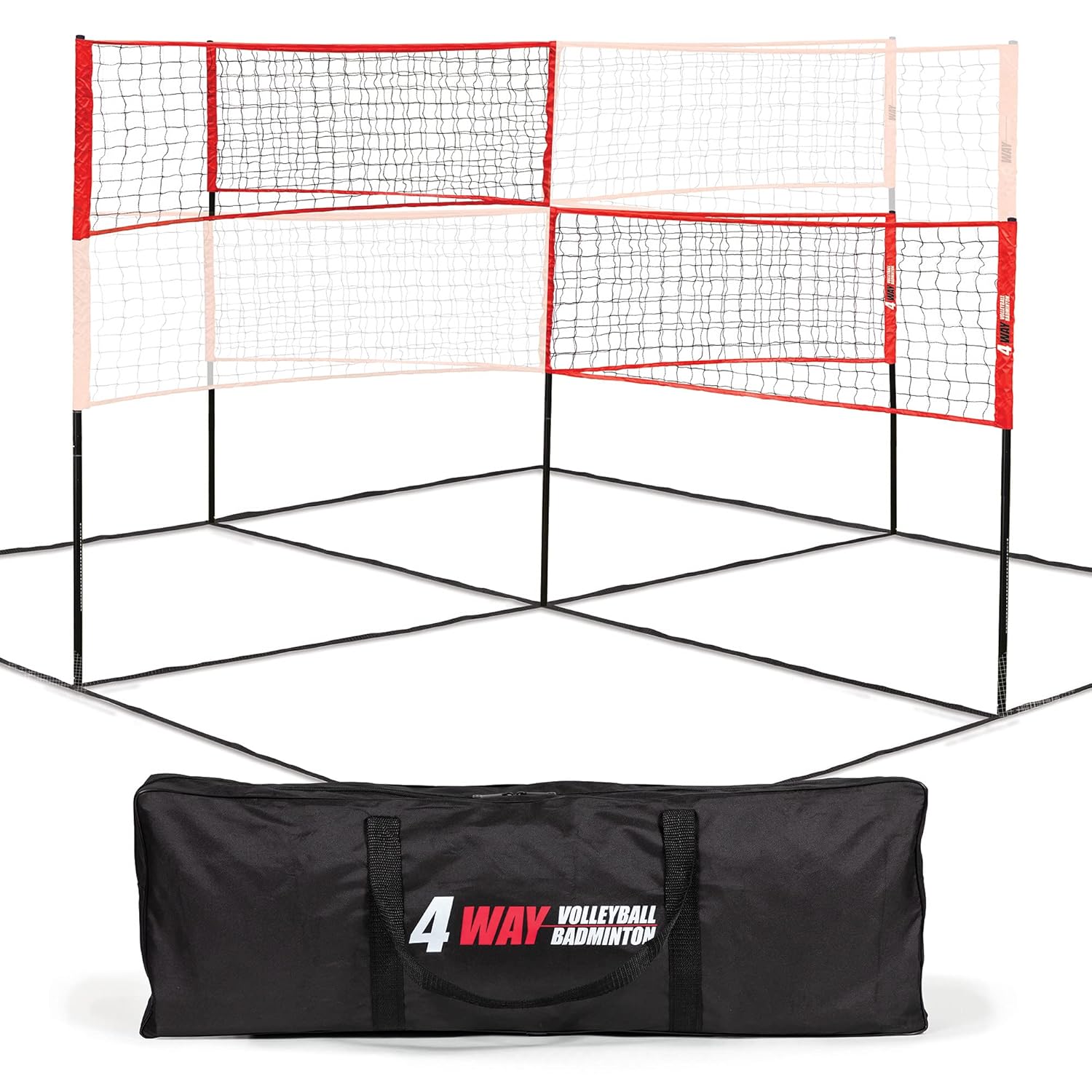 Buy EastPoint Sports 4Way Volleyball and Badminton Net, Game for