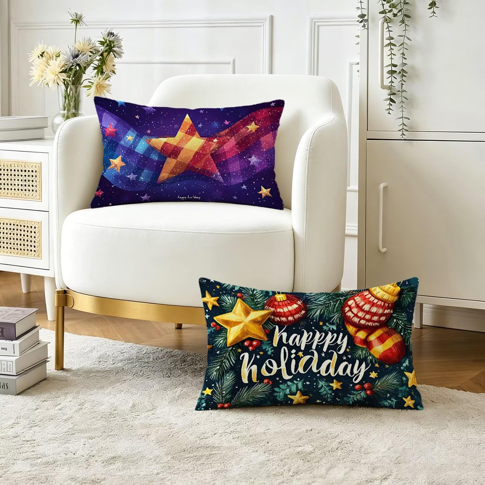 Coussin extérieur imperméable 50x70 cm housse décorative de canapé