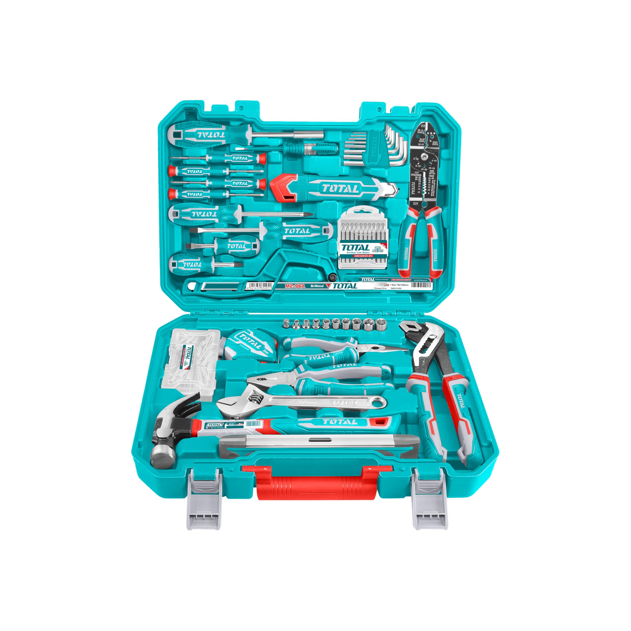 Total Utensili manuali 168 pezzi Set THKTHP21686