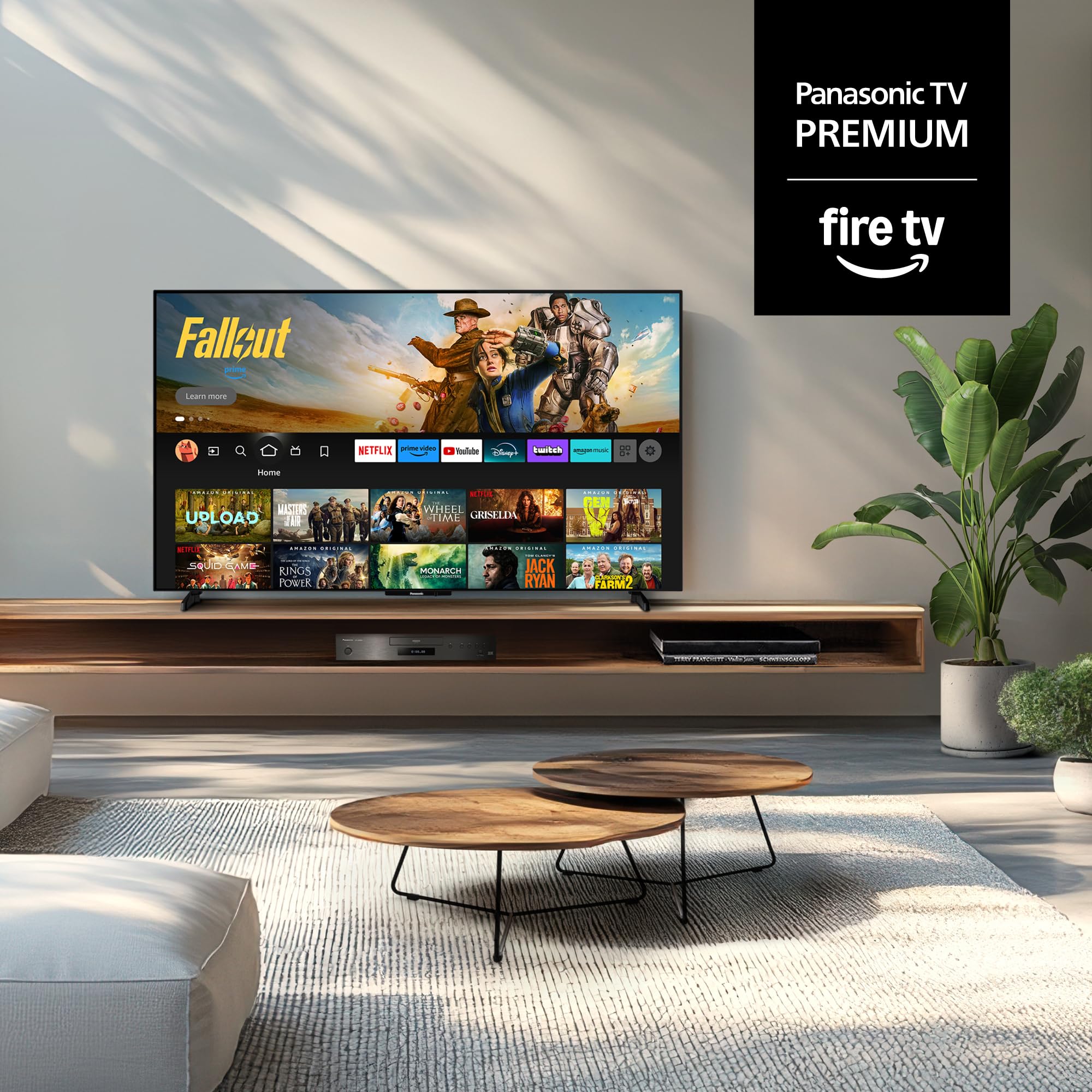 Panasonic Premium TV-48Z80BEZ, Serie Z80B, 48 Pulgadas, Smart TV OLED 4K Ultra HD, 2025, Fire TV, Dolby Vision y Atmos, Modo Juego Extremo, Compatible con Alexa y Apple, Bluetooth, Negro