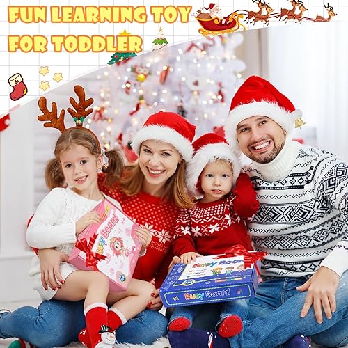 Miniatura 7 de Nicecho Juguete Montessori de tablero ocupado para niños de 1, 2, 3, 4 años, actividad educativa, desarrollo de actividades sensoriales para