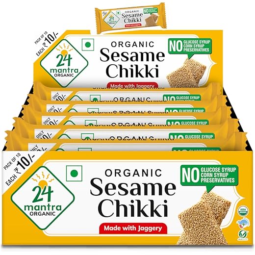 24 mantra Sesame Chikki 20g*10N = 200g