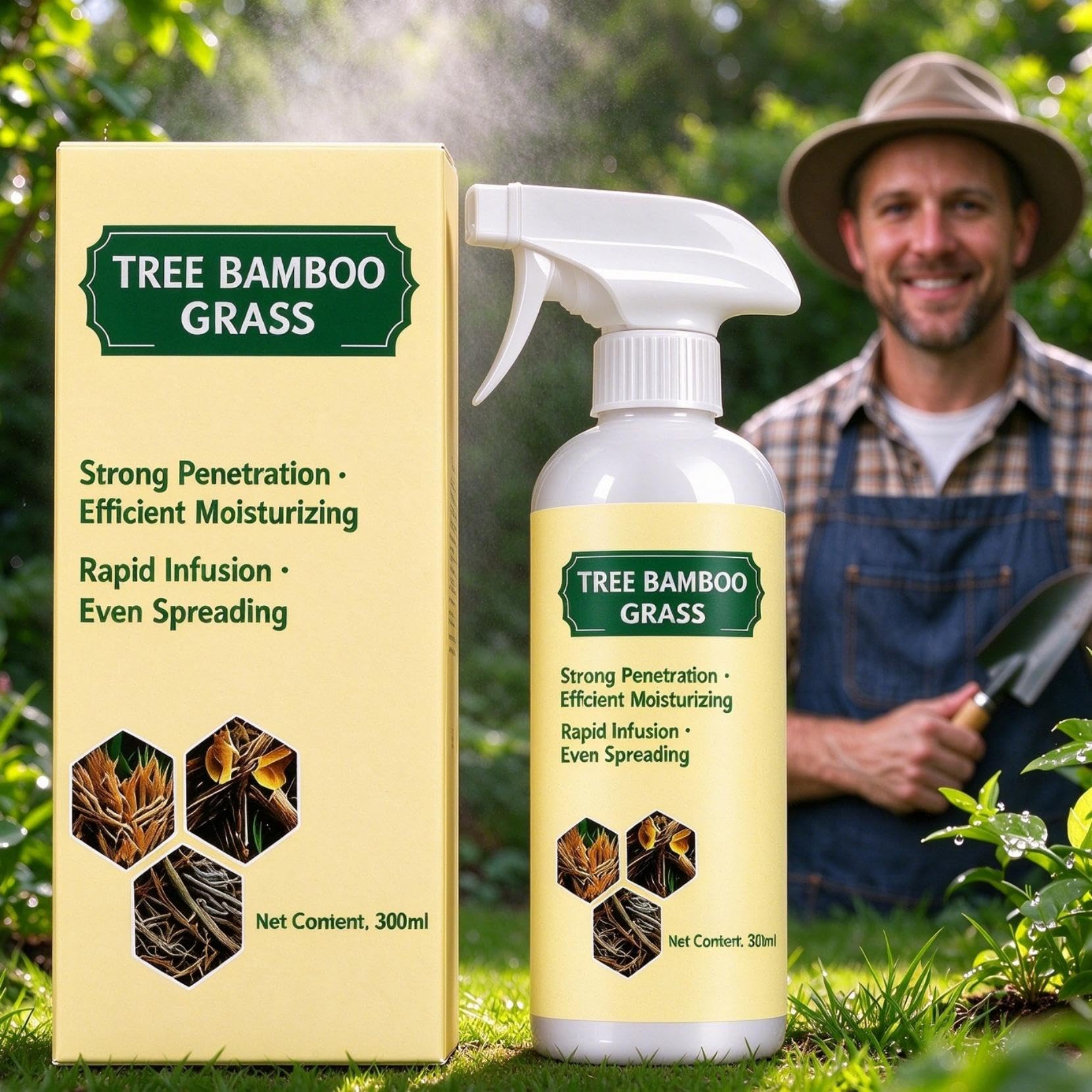 300ml Weed Killer Spray, Ready to Use Garden Weed Control for Outdoor Areas
