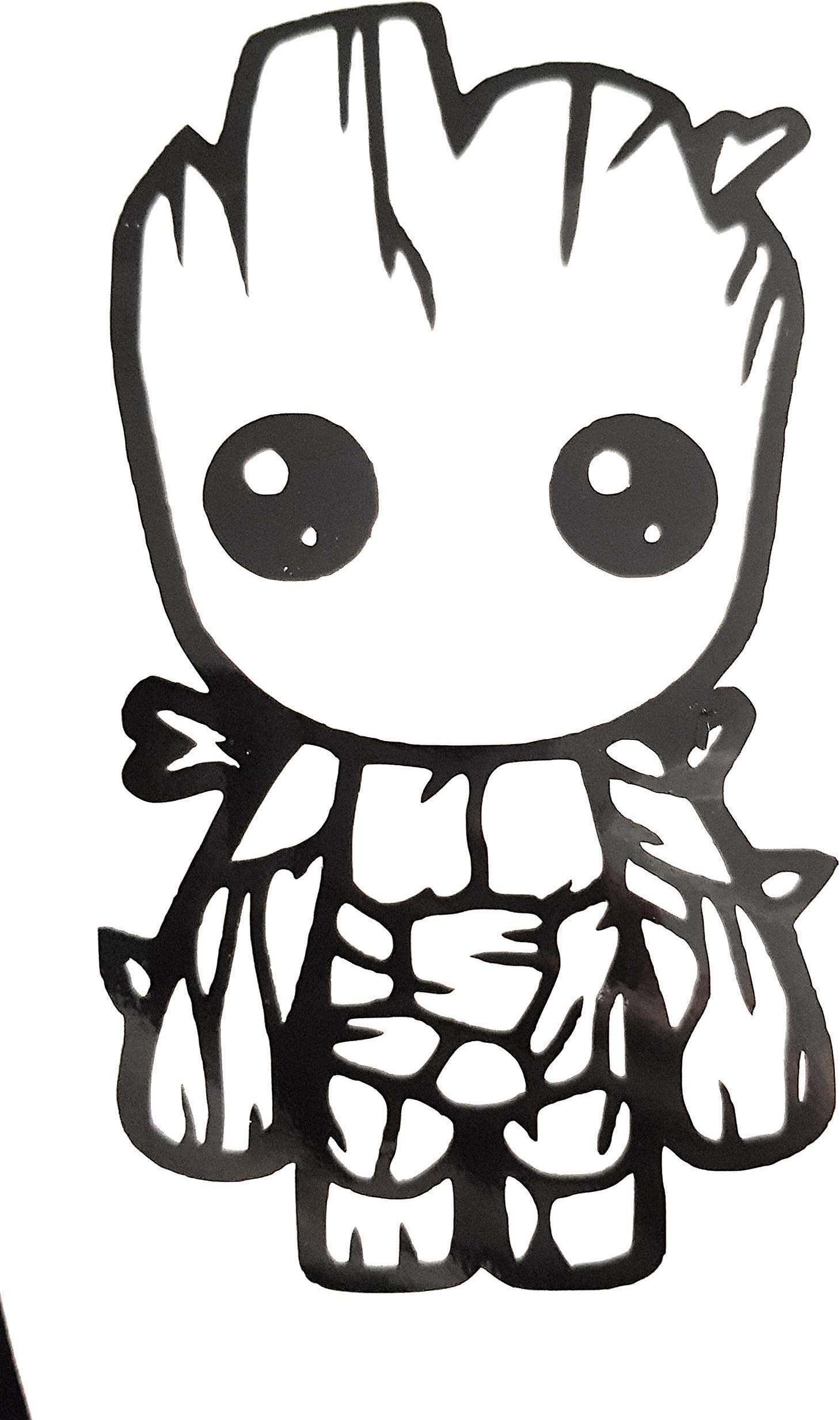 Baby Groot - Vinyl Decal Sticker Window Bumper Car Van Bus Laptop Phone Walls Bike Funny Joke JDM EURO DUB