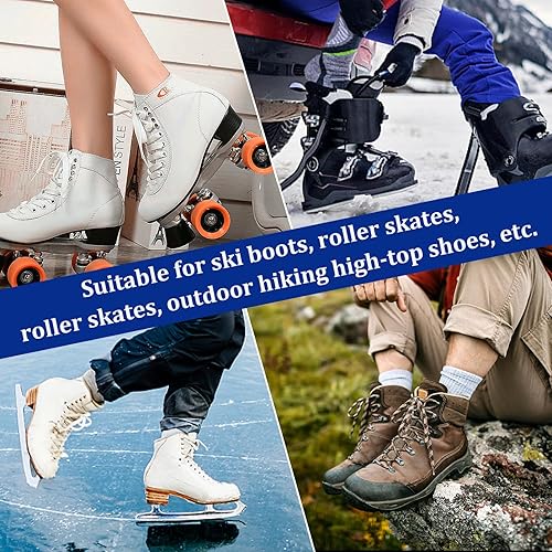 Miniatura 7 de Vecacosic Almohadillas autoadhesivas para botas en J y almohadillas de espuma para botas de esquí, almohadillas de tobillo para botas de esquí,