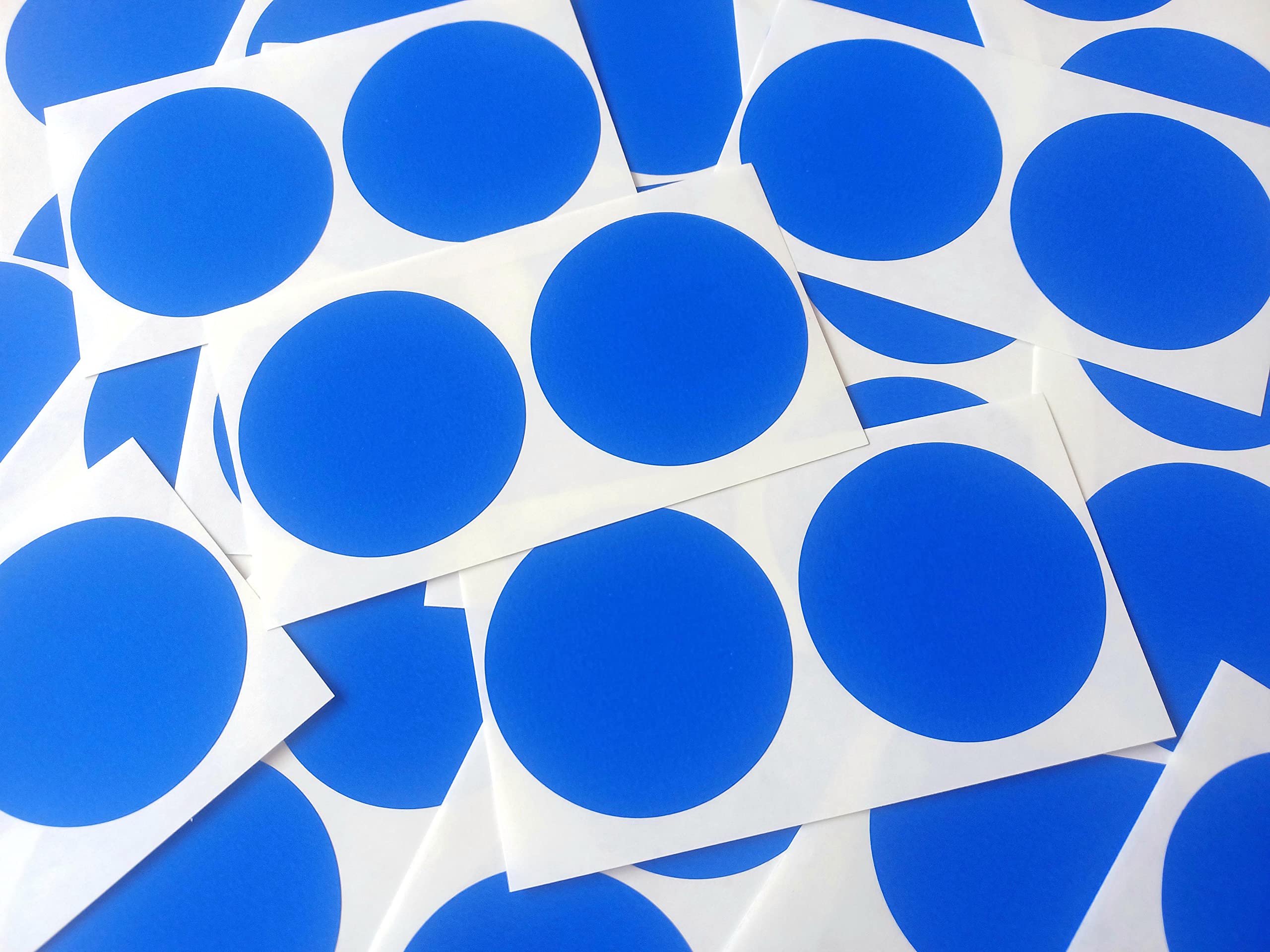 50 Runde Selbstklebende Etiketten – 50 Mm Durchmesser, Royalblau, 50 Stück