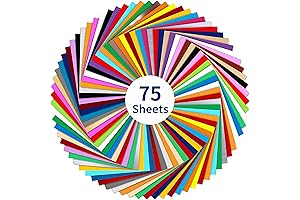 IModeur Permanent Adhesive Vinyl Sheets (75 Packs)