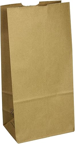 Duro ID# 29808 8# Husky SOS Bolsa 50# 100% Kraft Natural Reciclado 500pk (2 Paquetes de 250) 6-1/8 x 4-1/8 x 12-7/16