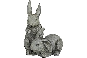 8-Inch Deco 79 Resin Rabbit Decorative Outdoor Garden Statue: A Delightful Addition...