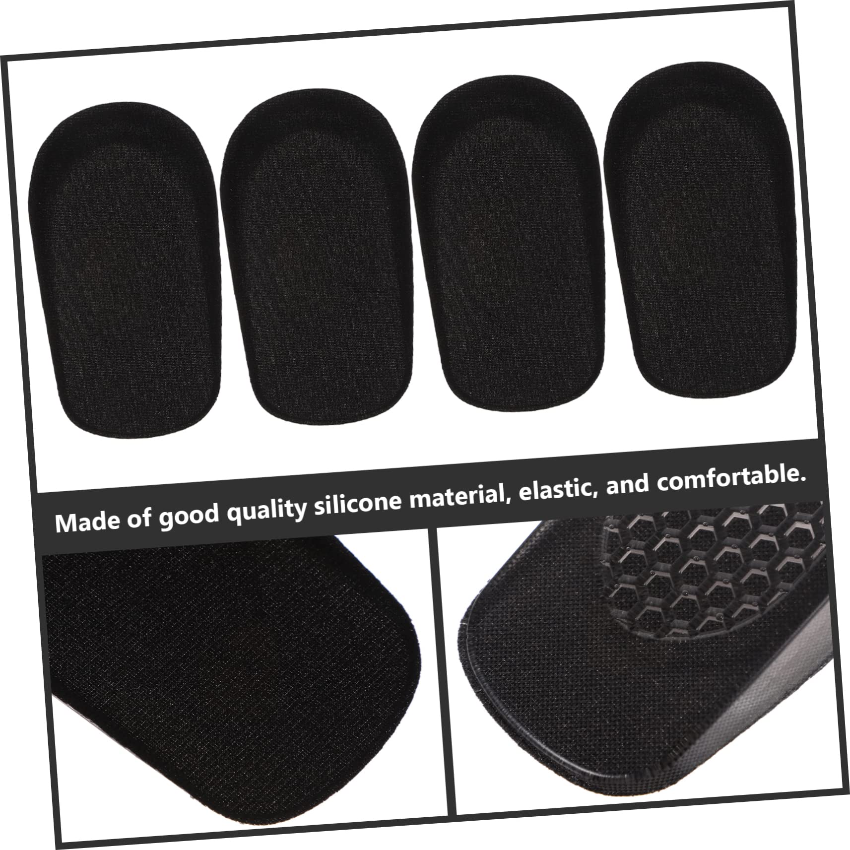 Healvian 3 Sets Unsichtbare Einlegesohlen Zur Erhöhung Der Körpergröße Für Damen Und Herren Bequeme Silikon-schuhpolster Für Freizeitschuhe Aus Leder 4 Stück X 3