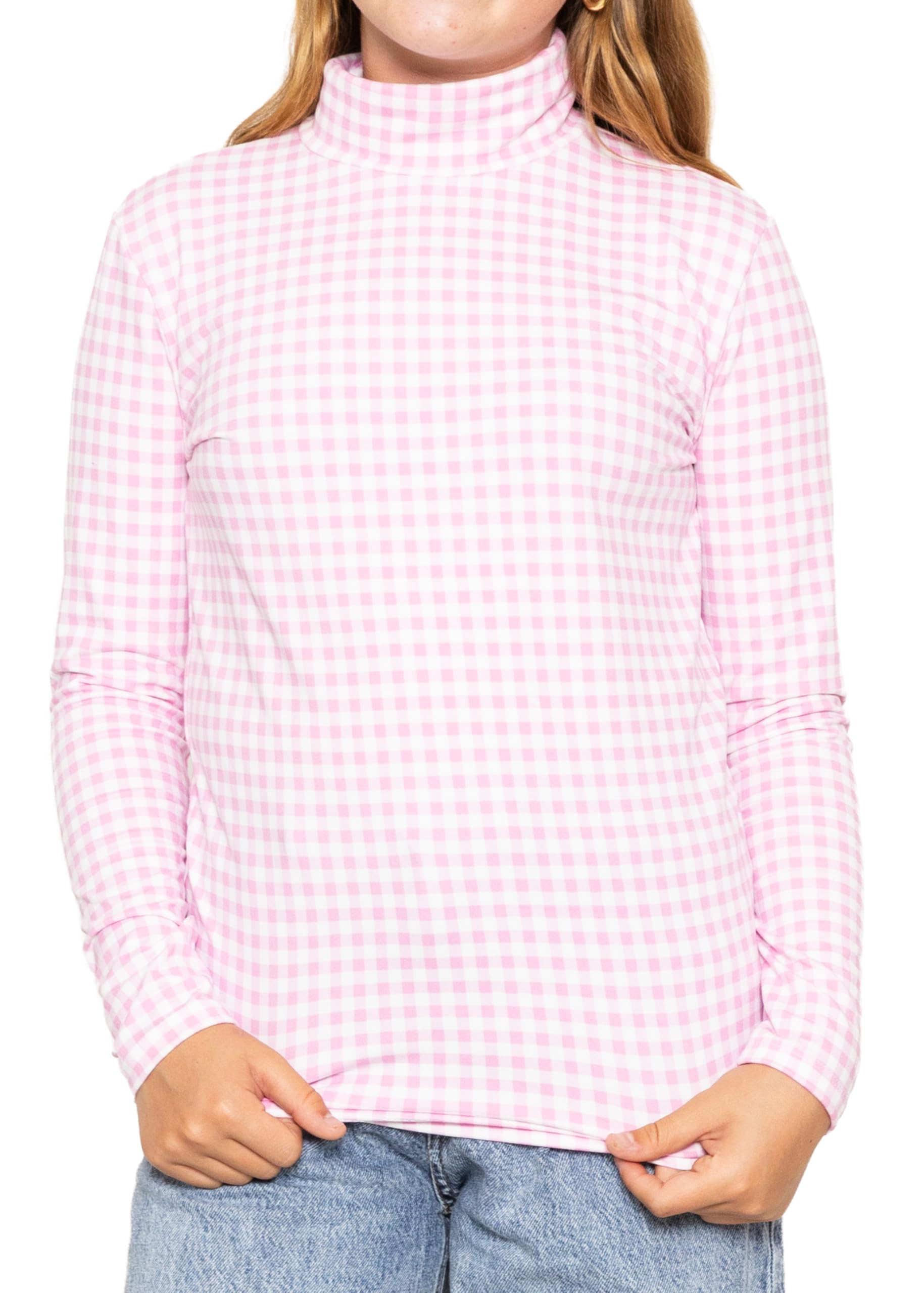STRETCH IS COMFORT Girl's Oh So Soft Long Sleeve Turtleneck | Youth Size 2-16