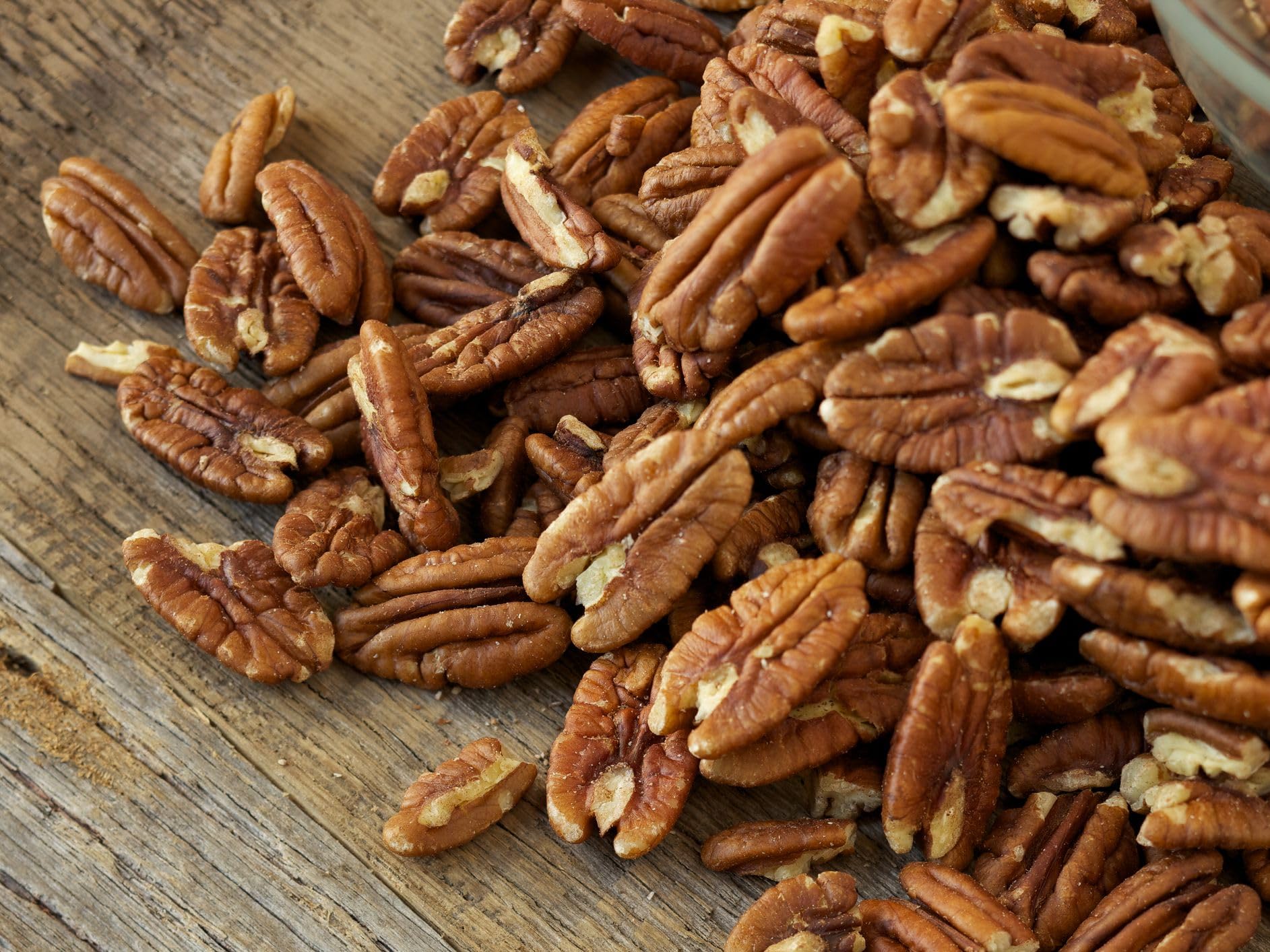 1 kg Rohe Pekannusskerne, frei von Gluten, Soja, reich an Ballaststoffen und Mineralien