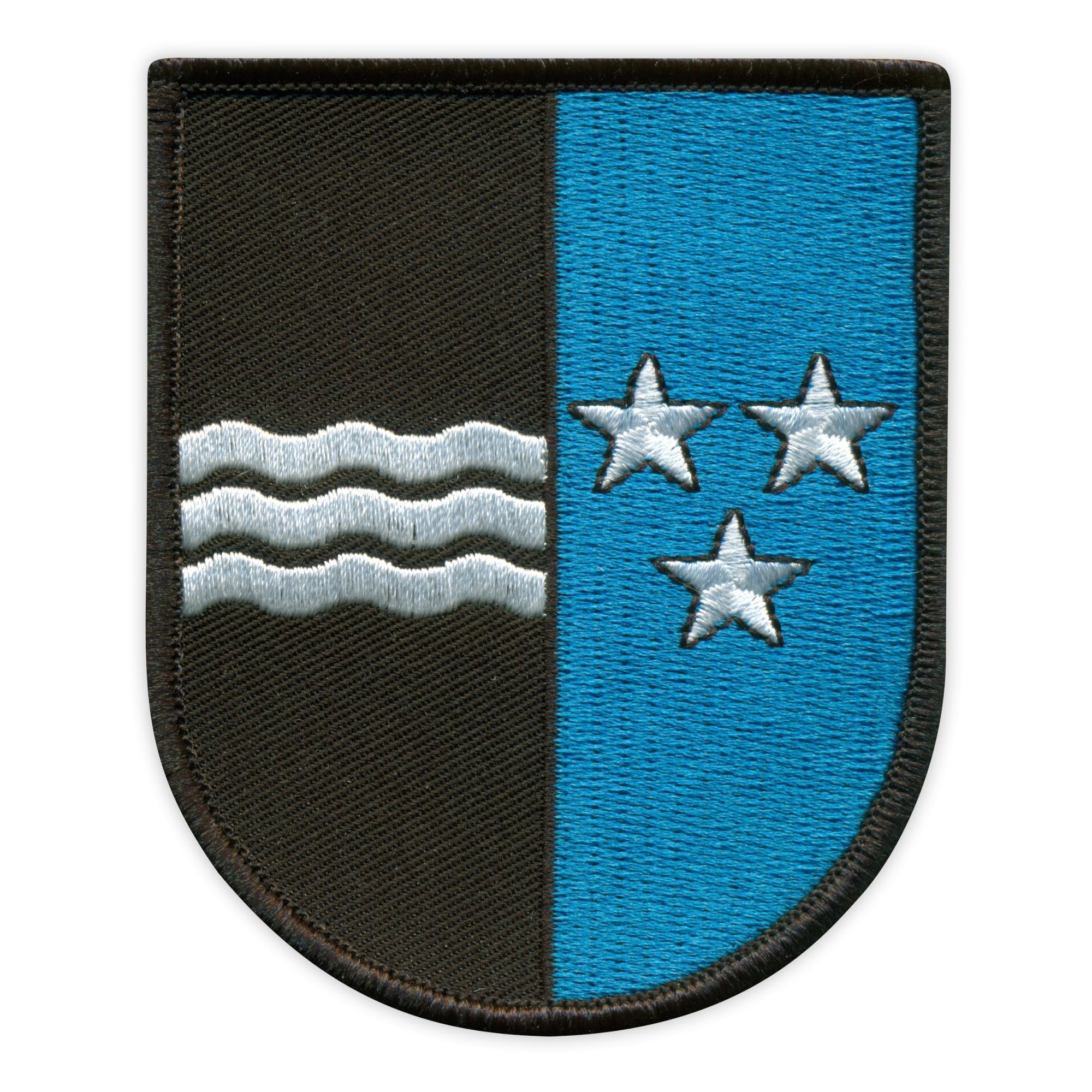 Zestaw Czterech - Patchion Herb Kantonu Argowia - Kantony Szwajcarii - Argowia - Czarny Oraz - Hafciana Łatka/Odznaka/Emblemat