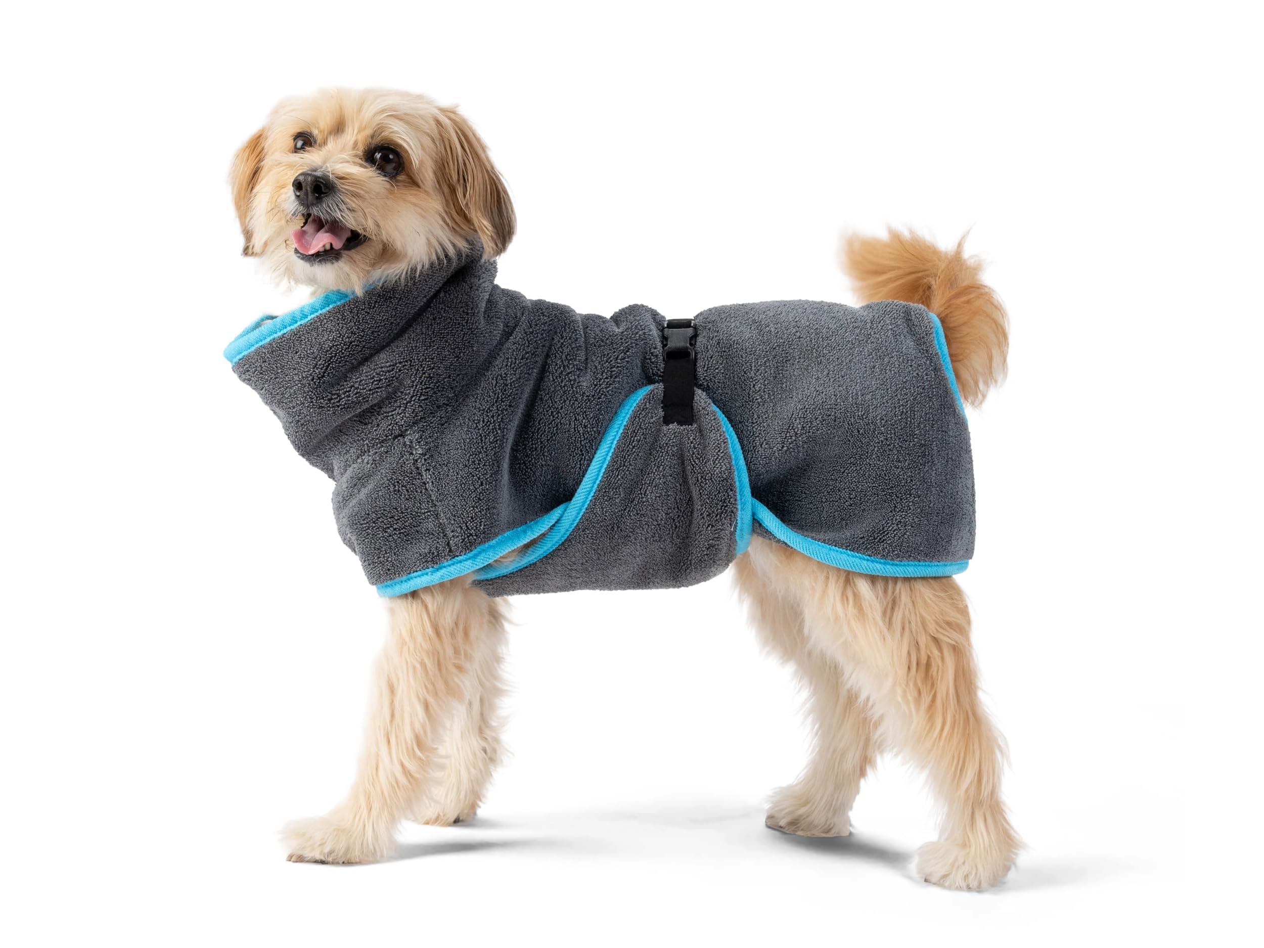 TrendPet Dampfhund Premium Bademantel für Hunde, Supersaugfähig und in 11 Größen verfügbar - Passend zu jeder Hundegröße Gr. 06 | 45-50 cm