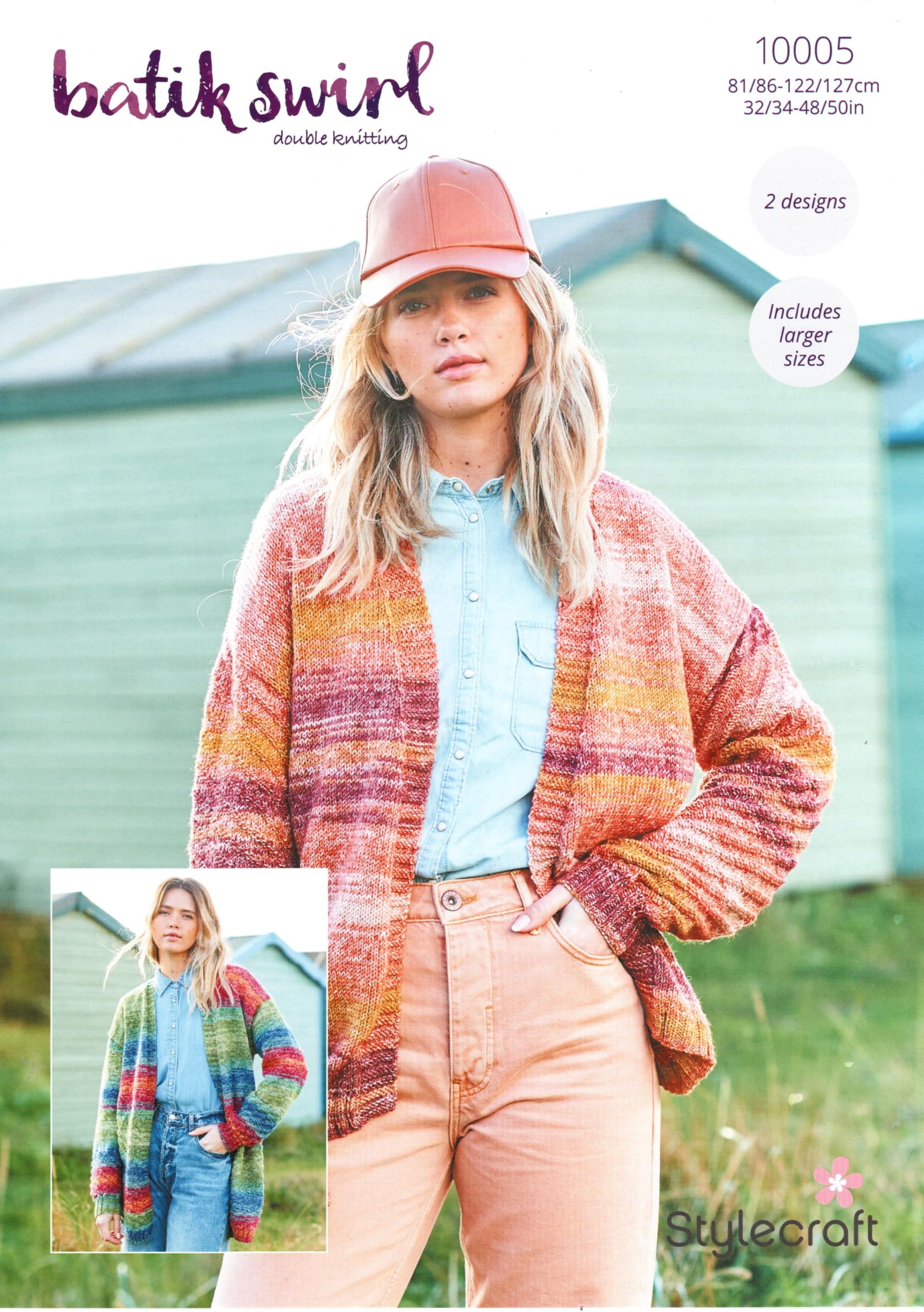 Stylecraft Batik Swirl DK Knitting Pattern - 10005 Ladies Cardigans