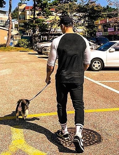 Miniatura 3 de GYMAPE Camisas Henley cónicas para hombre con manga raglán 34