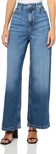 BOSS, Marlene Wide Leg High Rise Jean, Sapphire Blue, 3030