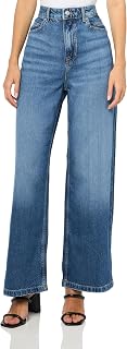 BOSS Women's Marlene Wide Leg High Rise Jean