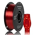PETG Filament 1.75mm, TINMORRY Rapide PETG-Eco 3D Printing Filament, Compatible with Most FDM 3D Printers, 1kg 1 Spool, Transparent Red