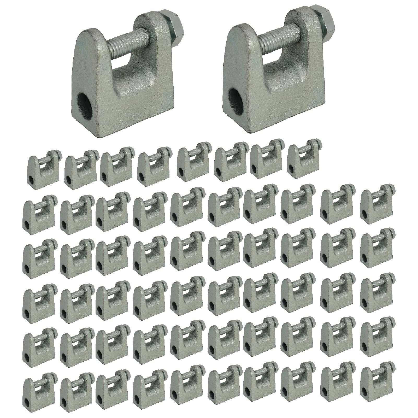 Morsetto a C in metallo da 1 cm, adatto per montaggio a parete o soffitto