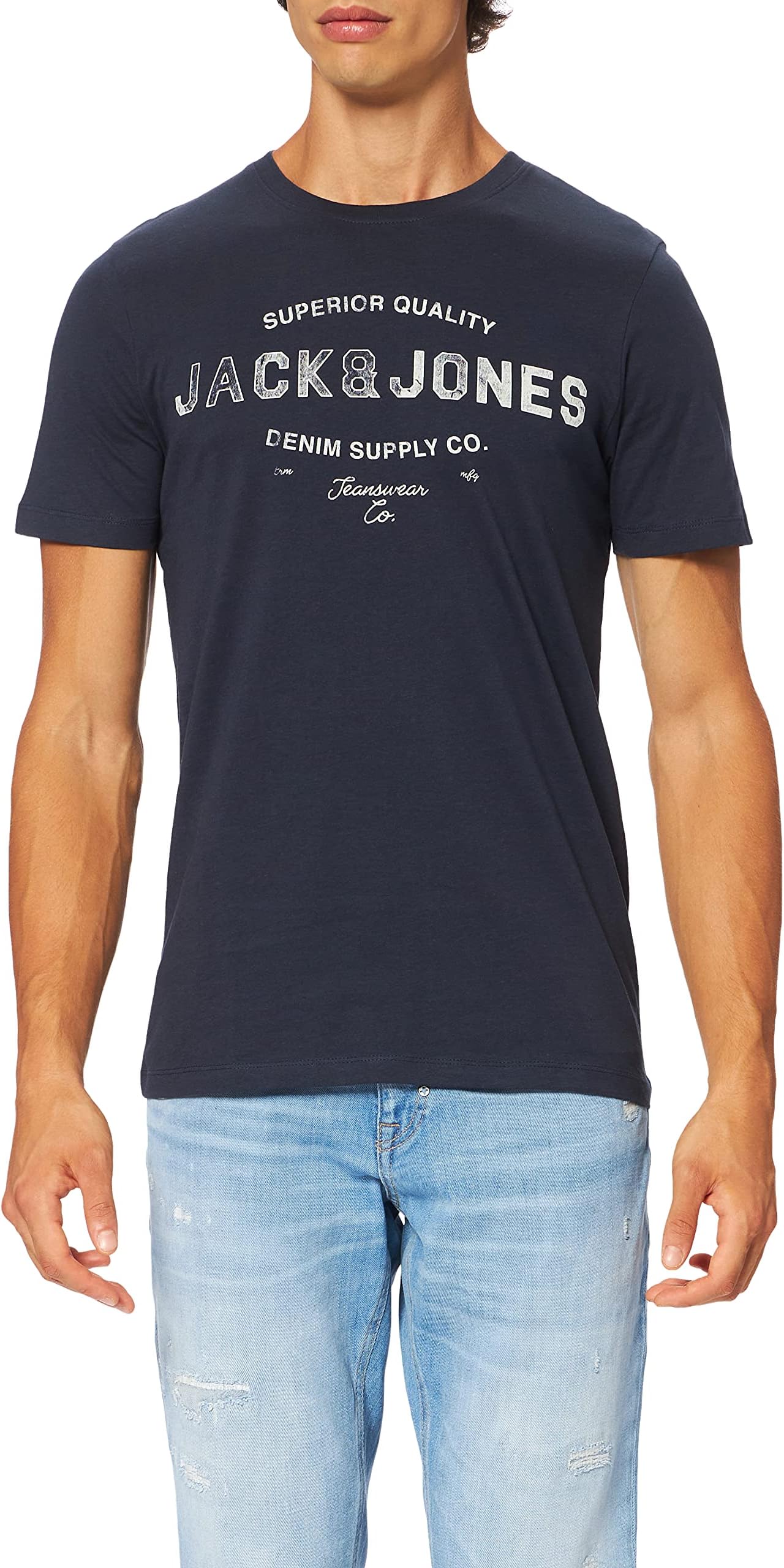 JACK & JONESMen's O-Neck T-Shirt (pack of 1)