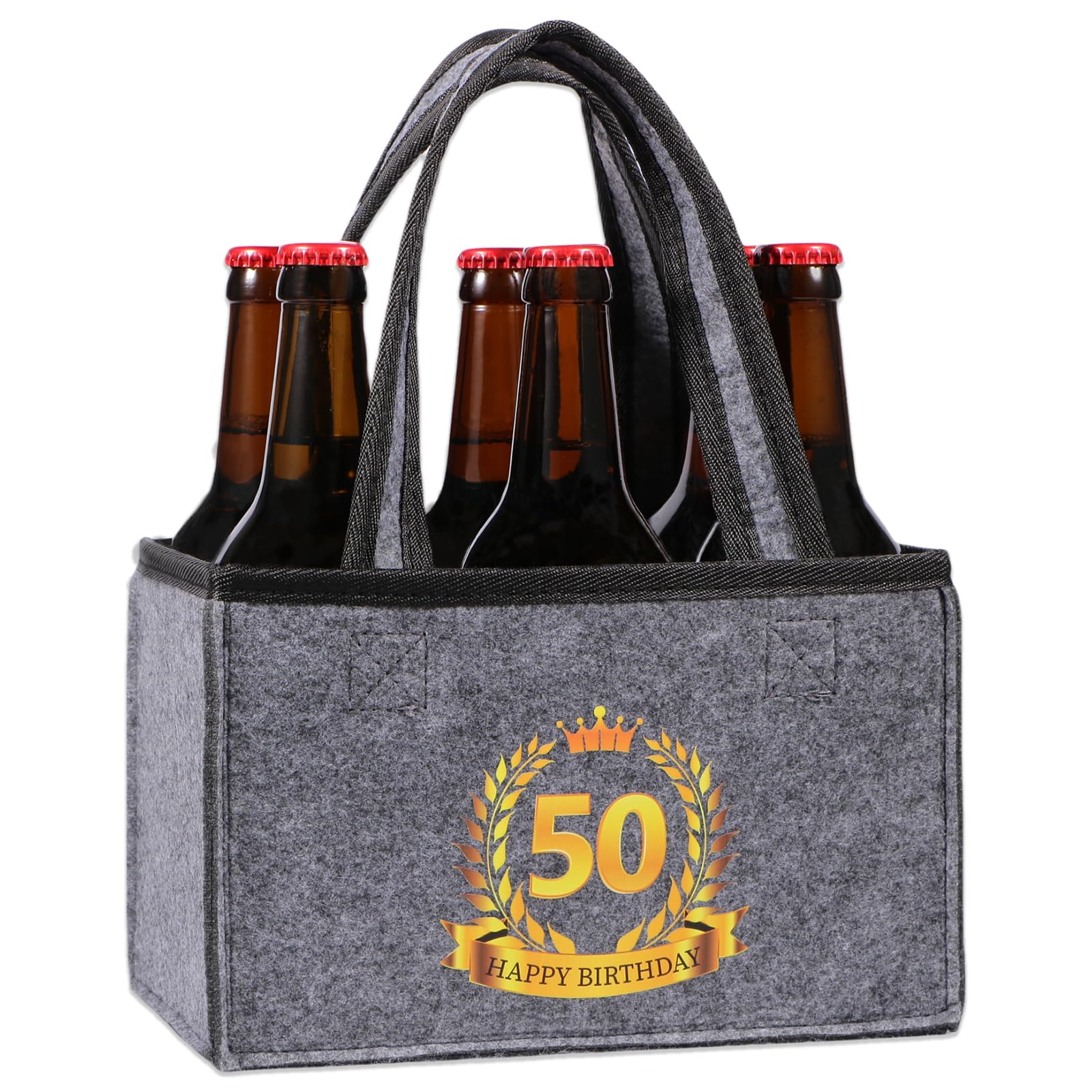 Anicy Weihnachten Geschenke Flaschentasche Filz, Lustige Geschenke für Männer und Frauen, Geburtstagsgeschenk für Männer und Frauen, Witzige Männergeschenke Männerhandtasche Bier