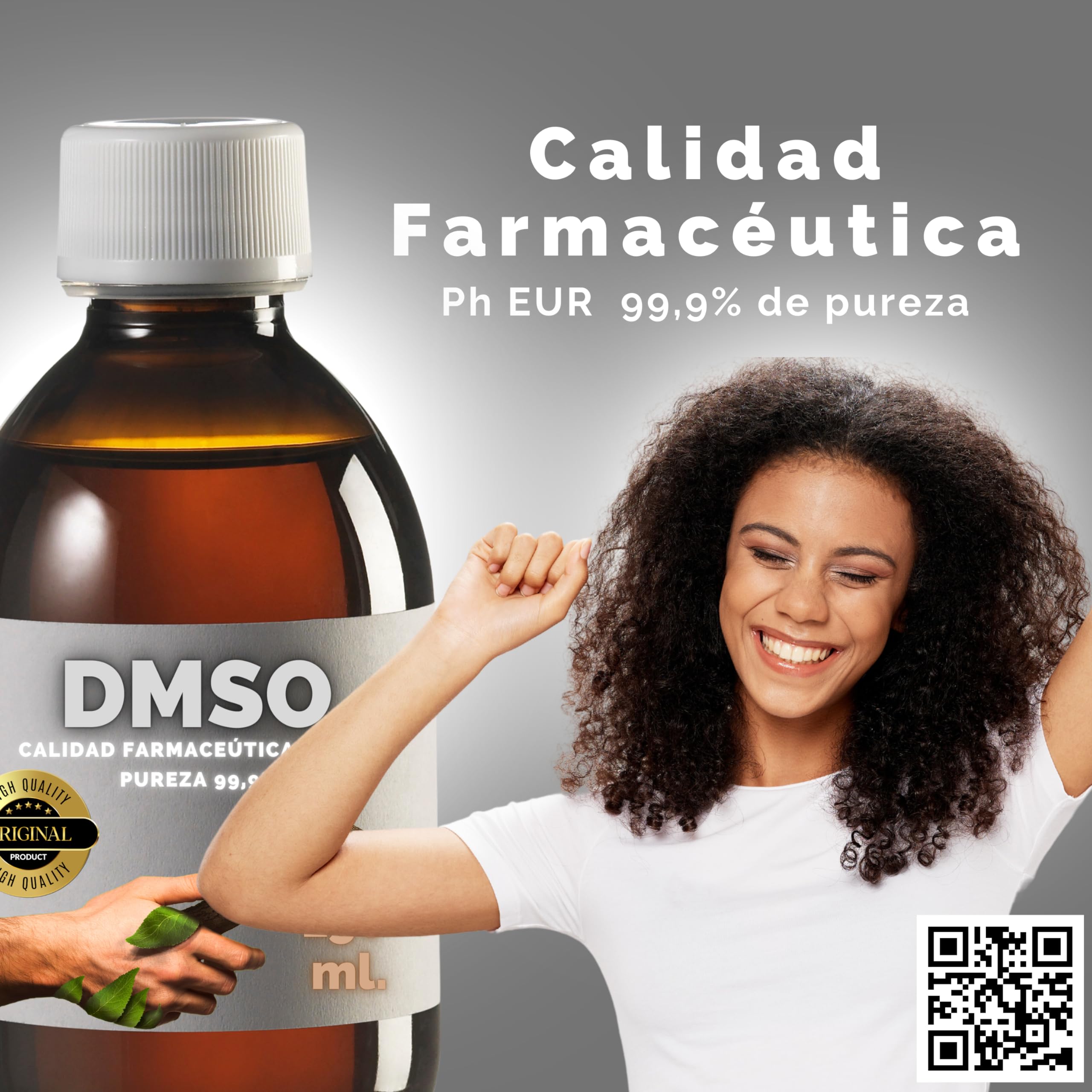 2 x DMSO 150 ml. 99,9% czystości z zakraplaczem | Jakość dimetylosulfotlenek Ph Eur | Butelka prezentowa 125ml Dyfuzor + Kubek Dozujący | Bursztynowe Butelki Laboratoryjne | Uszczelka bezpieczeństwa