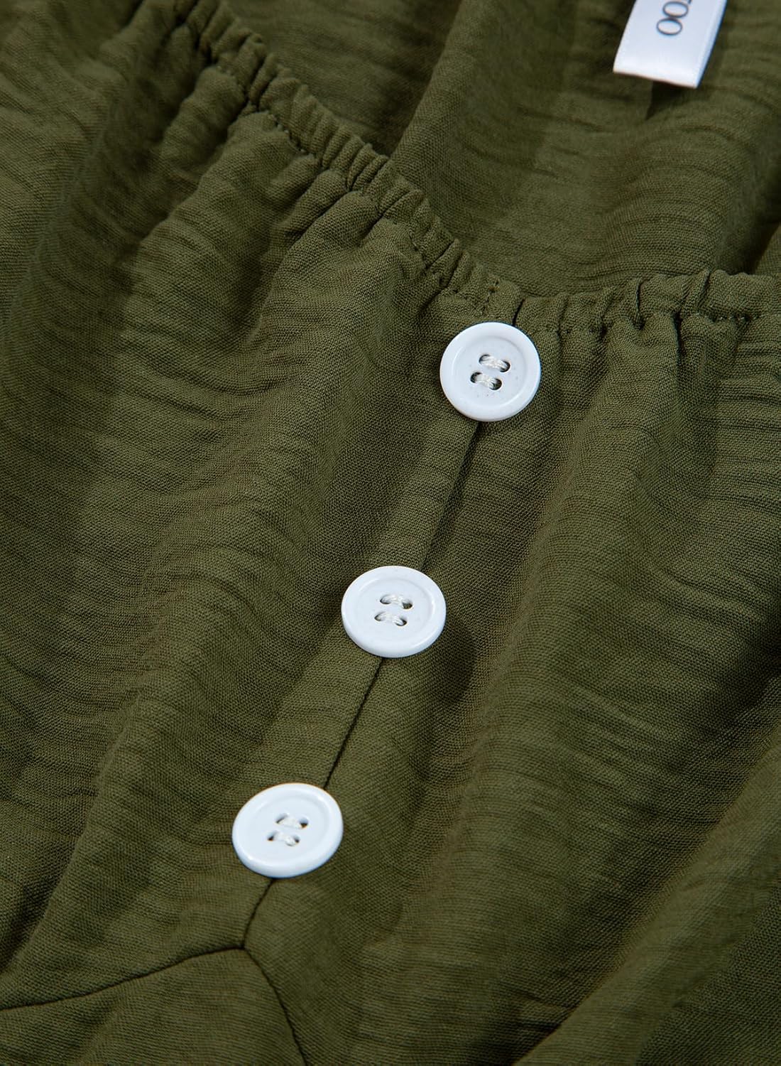 Dokotoo Jumpsuits for Women 2026 Spring Long Sleeves Square Neck Button Decoration Rompers Overalls with Pockets - Image 7