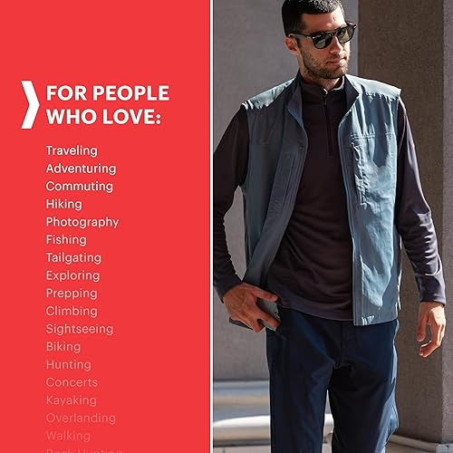 Miniatura 3 de SCOTTeVEST Covert Cargo Chino Pant for Men - 10 Hidden Pockets - Water Repellent for Travel & More